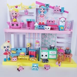 Shopkins Shoppies Happy Places Home Toy House Playset Dolls Furniture Accessorie